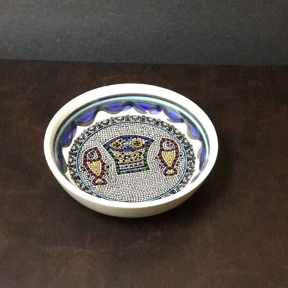 Vintage, Mosaic, fish, trinket bowl - Picture 1 of 3